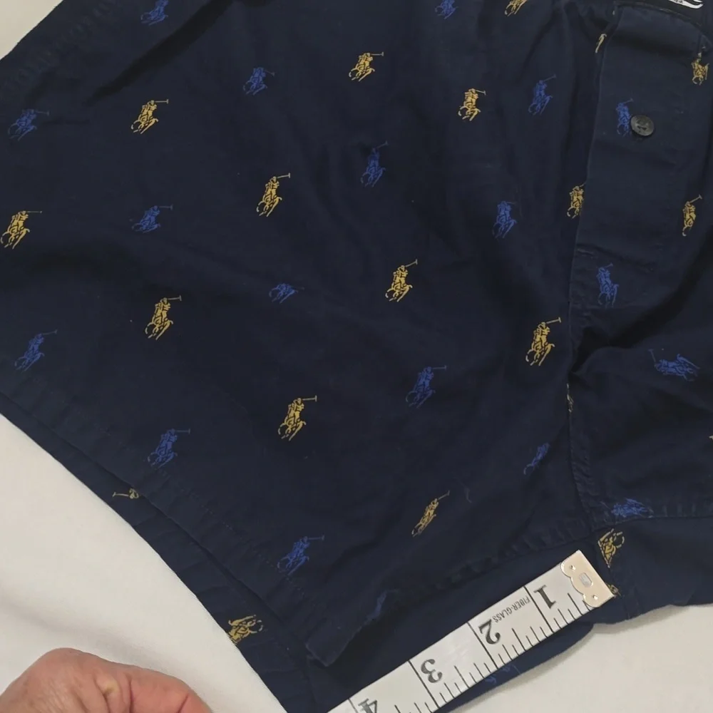 Ralph Lauren Men's Navy‎ Boxers with Gold and Blue Accents M